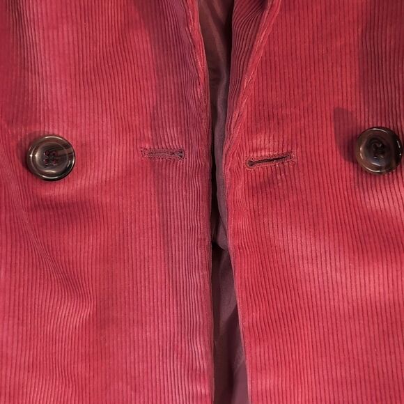 Soft Pink Cotton Corduroy Blazer Size 6 petite - Picture 4 of 12